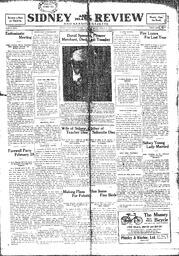Sidney And Islands Review Thu, March 4, 1920 (Page 1)