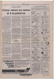 Le Soleil de Colombie, February 22, 1991, page 15