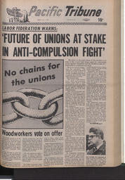   The Pacific Tribune - Friday, July 7, 1972   , page 1