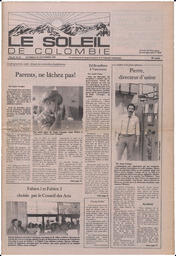 Le Soleil de Colombie, September 30, 1983, page 1