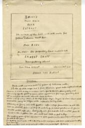 Shoff's Tonic Malt Beer Extract: [19--]