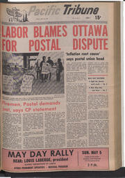   The Pacific Tribune - Friday, April 26, 1974   , page 1