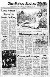 The Sidney Review Wed, June 16, 1982 (Page 1)