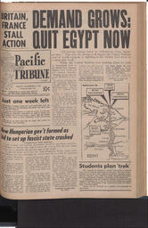   The Pacific Tribune - Friday, November 9, 1956   , page 1