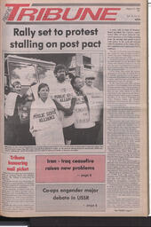   The Pacific Tribune - Wednesday, August 31, 1988   , page 1