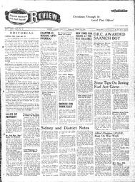 Saanich Peninsula And Gulf Islands Review Wed, October 20, 1943 (Page 1)