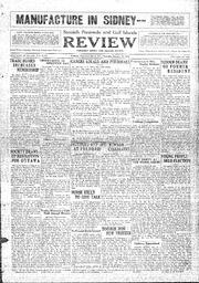Saanich Peninsula And Gulf Islands Review Thu, January 10, 1929 (Page 1)