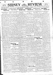 Sidney And Islands Review Thu, August 2, 1923 (Page 1)