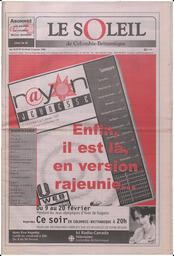 Le Soleil de Colombie-Britannique, January 30, 1998, page 1