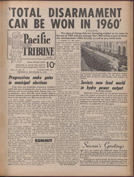   The Pacific Tribune - Thursday, December 24, 1959   , page 1