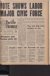   The Pacific Tribune - Friday, December 12, 1958   , page 1