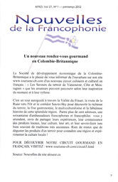   LA VOIX DES KOOTENAYS, 2012   , page 7