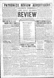 Saanich Peninsula And Gulf Islands Review Thu, May 5, 1927 (Page 1)