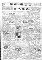 Saanich Peninsula And Gulf Islands Review Wed, January 17, 1934 (Page 1)