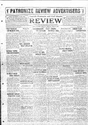 Saanich Peninsula And Gulf Islands Review Wed, March 2, 1932 (Page 1)