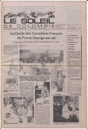 Le Soleil de Colombie, February 12, 1988, page 1