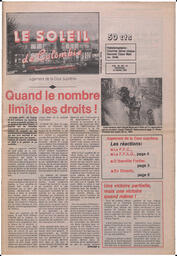Le Soleil de Colombie, March 23, 1990, page 1