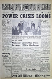   The B.C. Lumber Worker, Vol. XXVII, No. 4, 2nd Issue Feb. 1960   , page 1