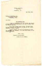 Letter to George McCrossan, Corporation Counsel from F.T. Underhill, Medical Health Officer: 27-May-29