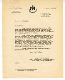 Letter to A.A. McLachlan from Vance: 19-May-39