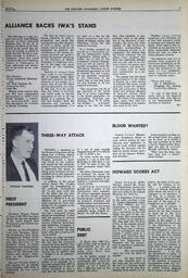   The Western Canadian Lumber Worker, Vol. XXXIII, No. 6, 2nd Issue Mar. 1966   , page 9