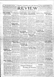 Saanich Peninsula And Gulf Islands Review Wed, April 27, 1932 (Page 1)
