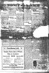 Sidney And Islands Review Wed, December 31, 1919 (Page 1)