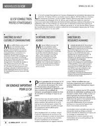   LE JOURNAL DU CSF, 2007   , page 8