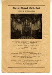 Christ Church Cathedral program: 17-Dec-44