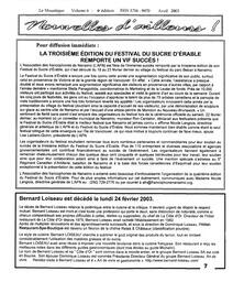   LE MOUSTIQUE PACIFIQUE, 2003   , page 7