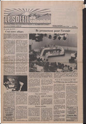 Le Soleil de Colombie, March 6, 1981, page 1
