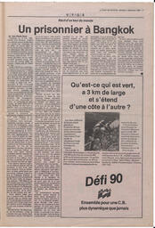 Le Soleil de Colombie, December 2, 1988, page 11