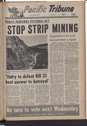   The Pacific Tribune - Friday, December 6, 1968   , page 1