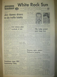 The White Rock Sun, October 16, 1958 (Page 1)