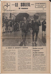 Le Soleil de Vancouver, March 21, 1969, page 1