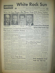 The White Rock Sun, March 27, 1958 (Page 1)