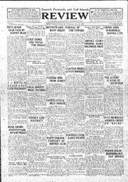 Saanich Peninsula And Gulf Islands Review Wed, November 15, 1933 (Page 1)