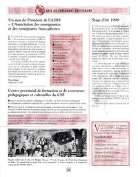   TRANSITION BULLETIN D'INFORMATION, 1998   , page 11