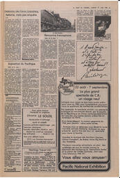 Le Soleil de Colombie, August 21, 1981, page 15