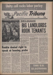   The Pacific Tribune - Friday, November 15, 1968   , page 1