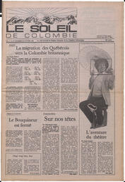 Le Soleil de Colombie, January 18, 1985, page 1