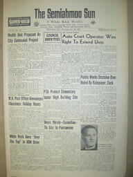 The Semiahmoo Sun and White Rock Weekly, November 28, 1957 (Page 1)