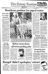 The Sidney Review Wed, March 18, 1981 (Page 1)
