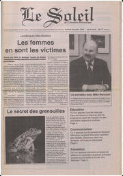 Le Soleil de Colombie-Britannique, January 21, 1994, page 1