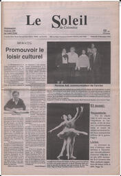 Le Soleil de Colombie, December 13, 1991, page 1