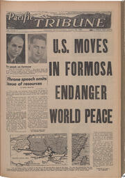   The Pacific Tribune - Friday, January 28, 1955   , page 1