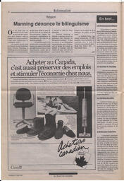Le Soleil de Colombie, May 22, 1992, page 4