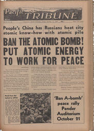   The Pacific Tribune - Friday, October 14, 1949   , page 1