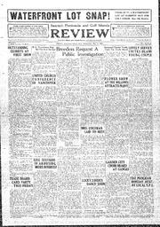 Saanich Peninsula And Gulf Islands Review Wed, May 2, 1934 (Page 1)
