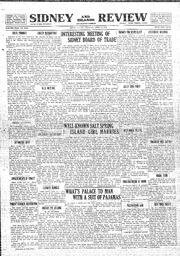 Sidney And Islands Review Thu, April 16, 1925 (Page 1)